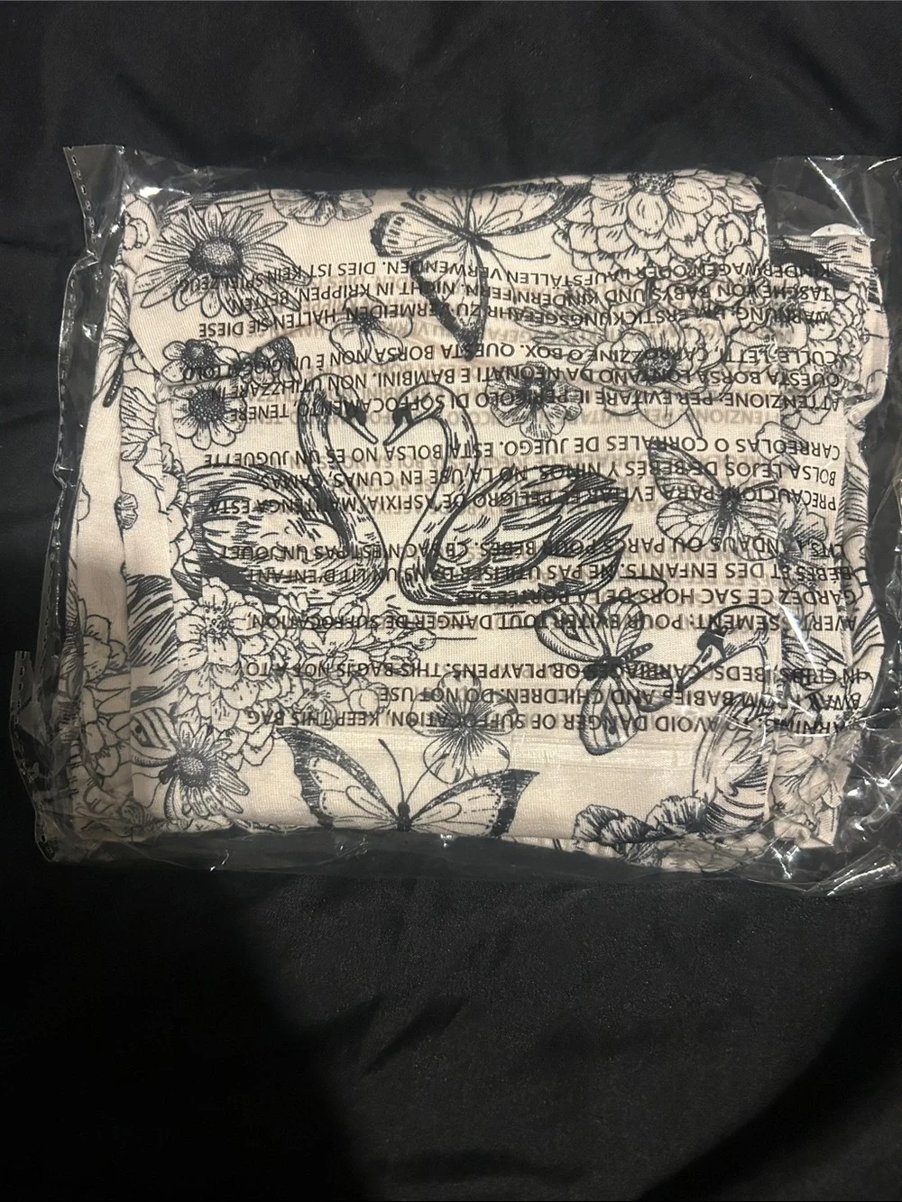 Posh Peanut Beige Floral & Butterfly Pajama Set
